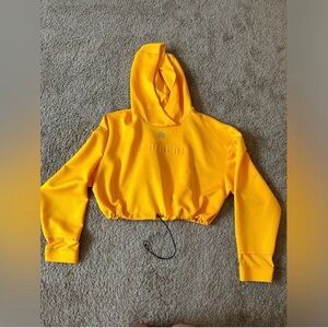 Rawgear Yellow Cropped Hoodie Size 2XL E-19